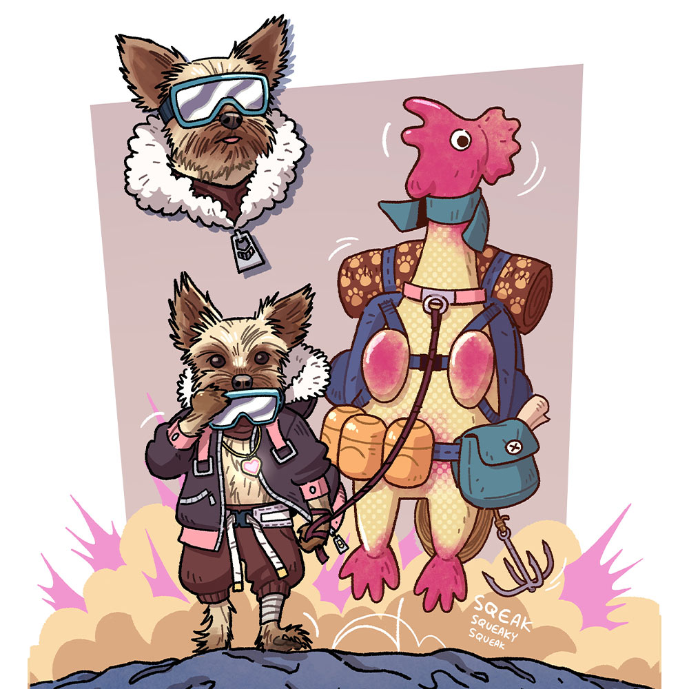 Yumi The Yorkshire adventurer character design