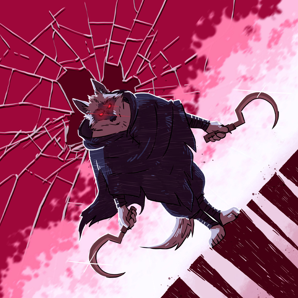 puss in boots last wish wolf death fanart art bafu_the_artifu