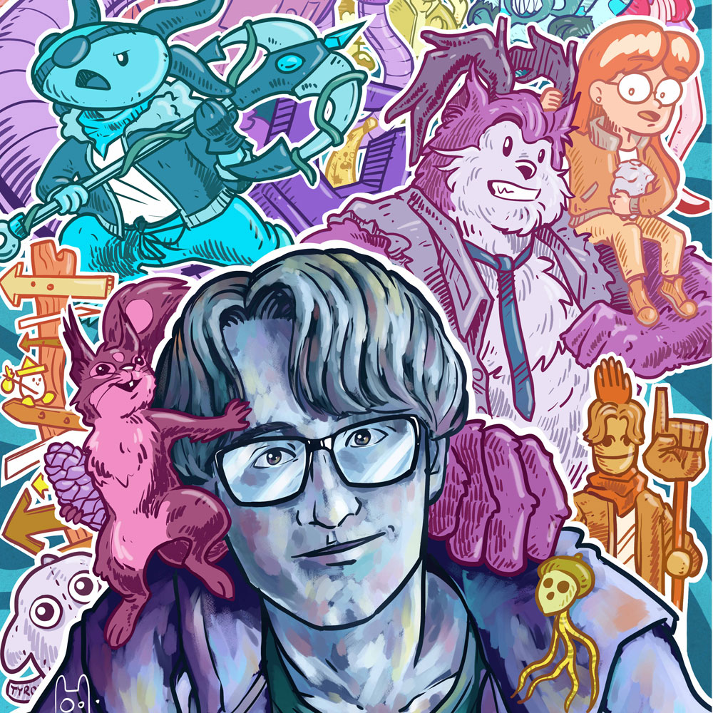 autoportrait illustration