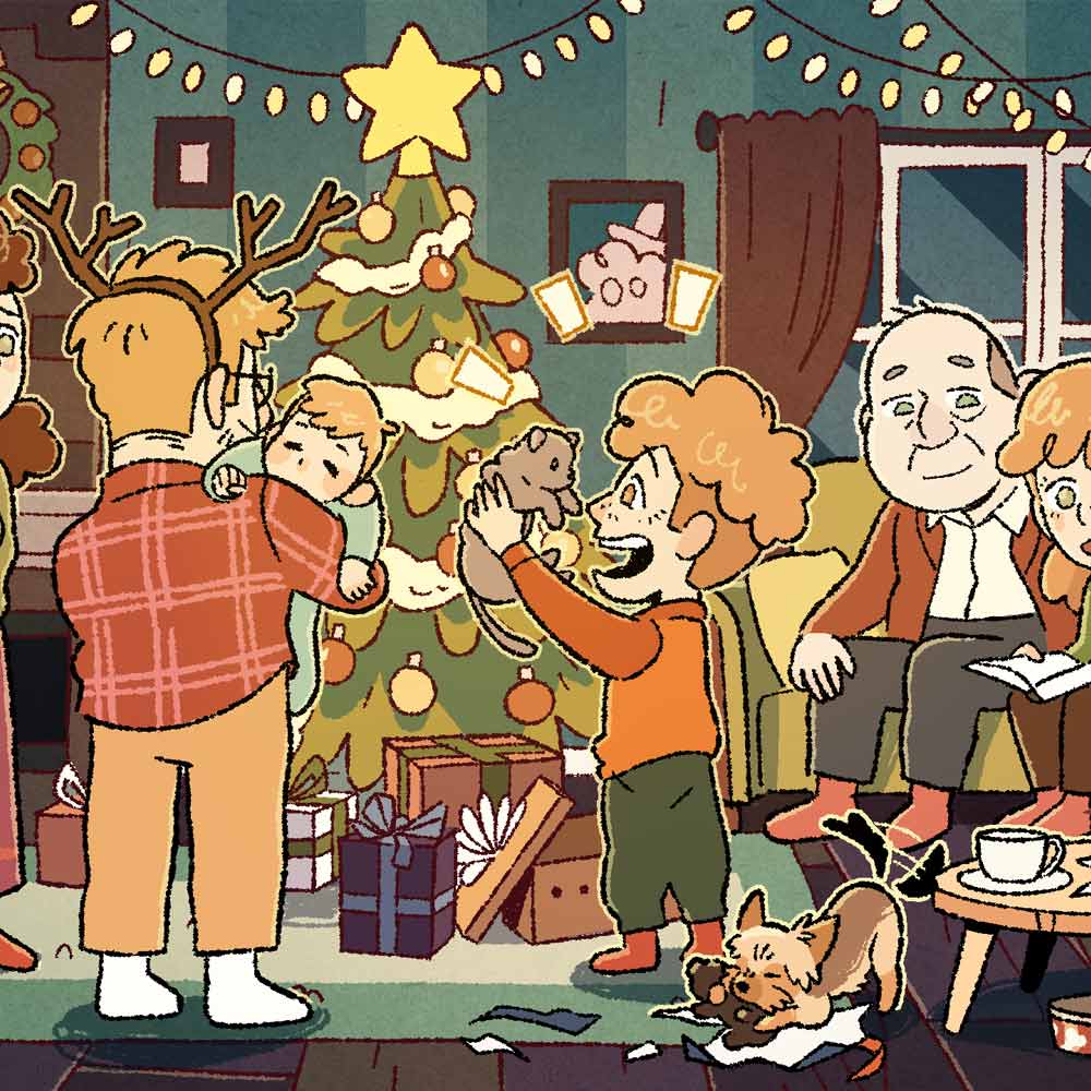 vianoce ilustracia