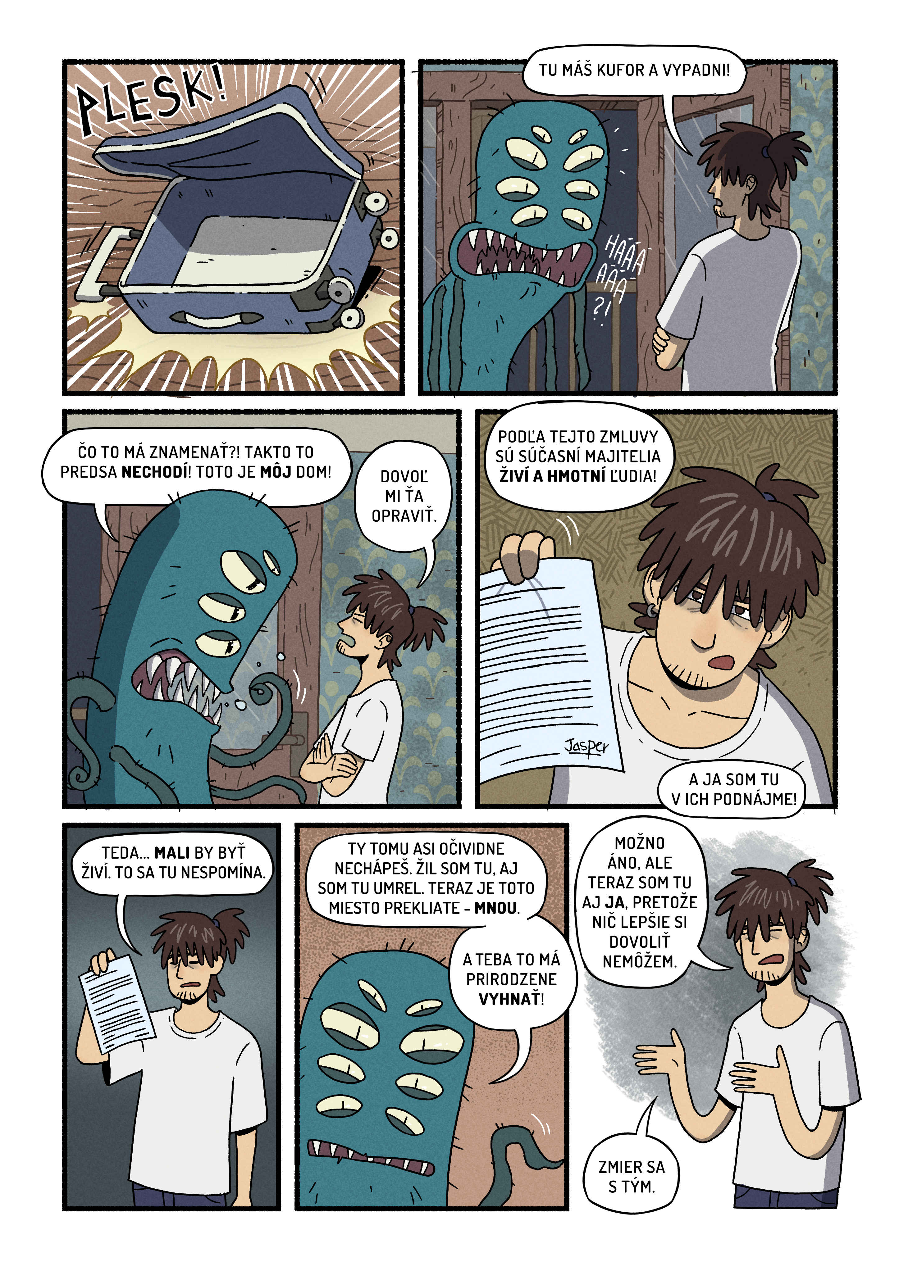 Jasperov dom hrôzy komiks